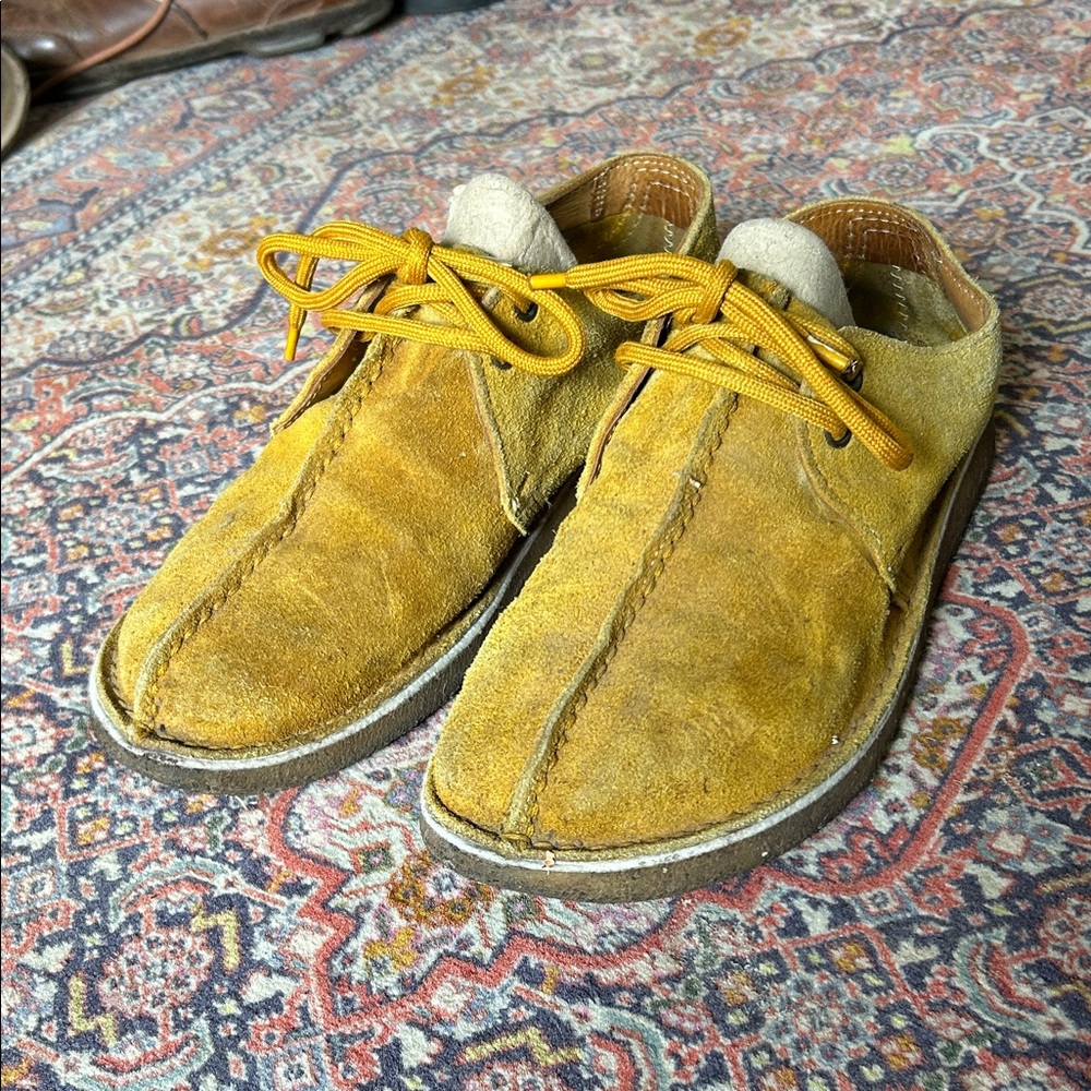 Men's Mustard Yellow Suede Loafers